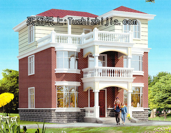 農村30萬別墅款式三層戶型，這幾款逼格高，實用強