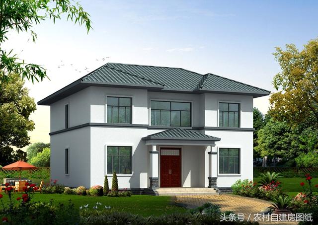 居住舒服的二層小樓別墅設(shè)計(jì)圖，經(jīng)濟(jì)又實(shí)用，真心不錯(cuò)