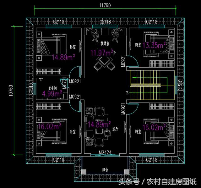 居住舒服的二層小樓別墅設(shè)計(jì)圖，經(jīng)濟(jì)又實(shí)用，真心不錯(cuò)