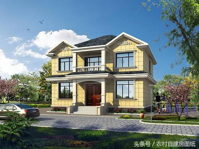 居住舒服的二層小樓別墅設(shè)計(jì)圖，經(jīng)濟(jì)又實(shí)用，真心不錯(cuò)