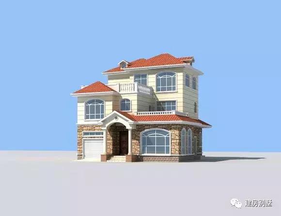 55萬建成的三層別墅設(shè)計(jì)圖，神似城堡，別人看了都想仿建