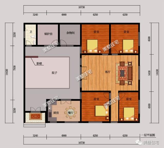 最美一層中式合院設(shè)計(jì)圖，價(jià)格低風(fēng)景好，建房就該這樣建