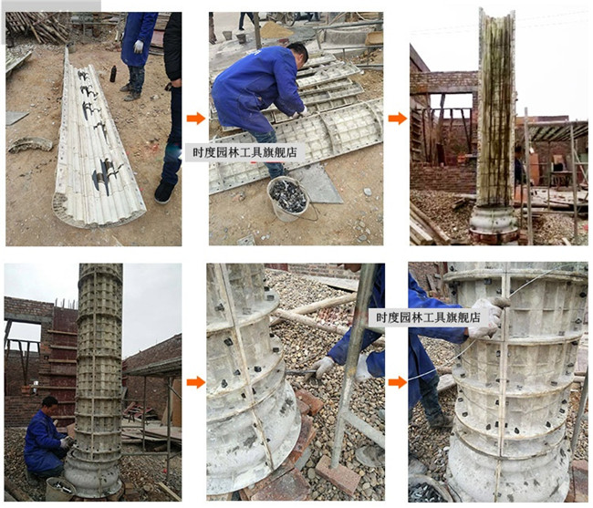 歐式羅馬柱模具構件，現(xiàn)澆ABS加厚，水泥柱子塑料鋼