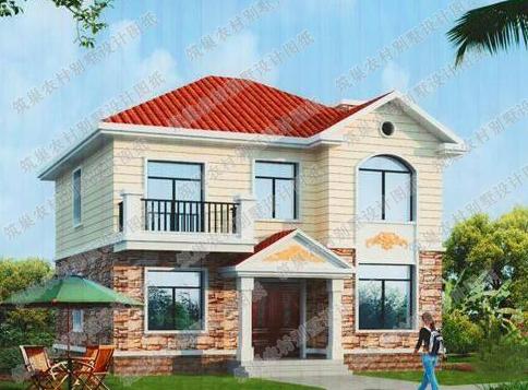 農(nóng)村簡單實用二層自建房設(shè)計圖：2廳6臥，造價約20萬左右，總體來說很是不錯