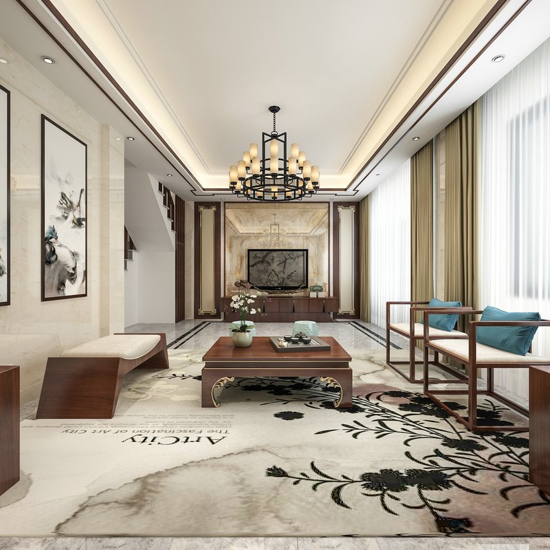 自建房裝修出200平米別墅中式風(fēng)格，看過的人都贊不絕口