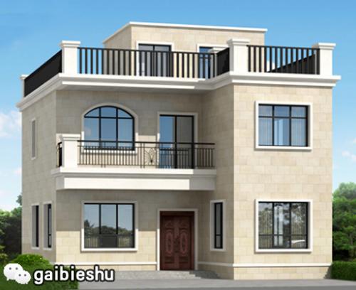 簡(jiǎn)單三層平屋頂25萬(wàn)2廳4臥帶神灶自建房全套設(shè)計(jì)施工圖，最關(guān)鍵的是戶型施工簡(jiǎn)單，經(jīng)濟(jì)實(shí)用