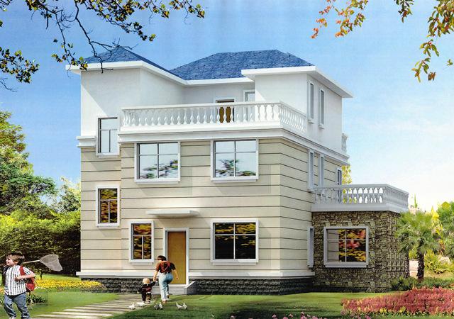 一套3層別墅設(shè)計(jì)圖，造型精致，布局實(shí)用，建好實(shí)體比效果圖要好看很多