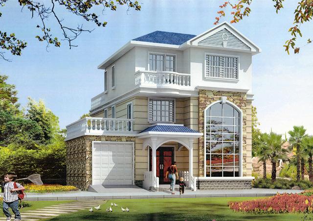 一套3層別墅設(shè)計(jì)圖，造型精致，布局實(shí)用，建好實(shí)體比效果圖要好看很多