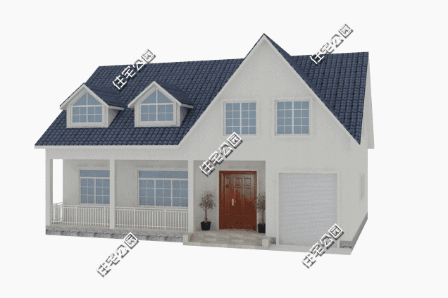 帶閣樓別墅設計圖，造型簡約布局舒適，適合農(nóng)村養(yǎng)老