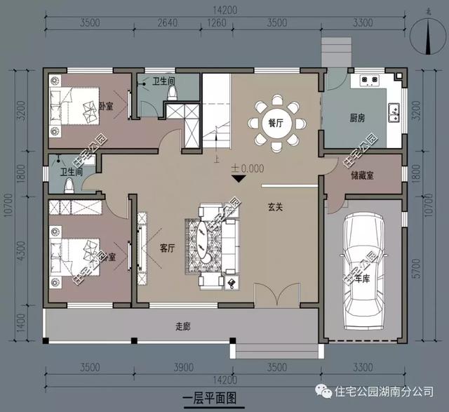 帶閣樓別墅設計圖，造型簡約布局舒適，適合農(nóng)村養(yǎng)老