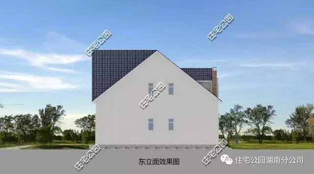 帶閣樓別墅設計圖，造型簡約布局舒適，適合農(nóng)村養(yǎng)老