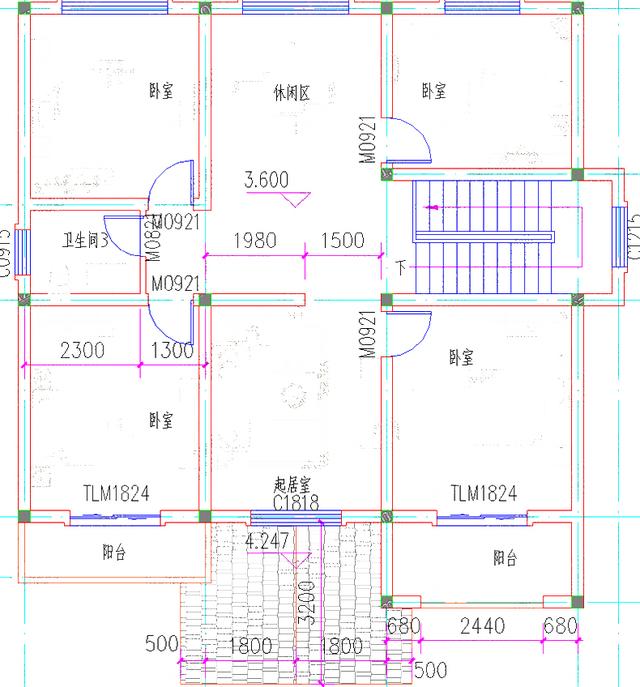 12×12米25萬(wàn)2廳5臥 帶車庫(kù)二層簡(jiǎn)單美觀自建房全套設(shè)計(jì)圖，簡(jiǎn)歐風(fēng)格大氣高貴