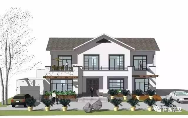 二層農(nóng)村自建房設計圖 被重新定義的新中式自建房