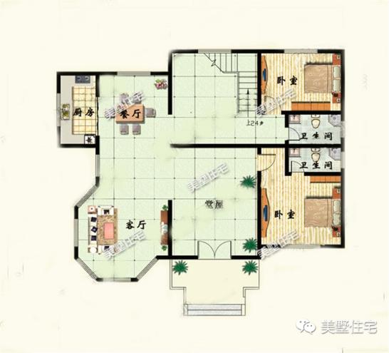 15X13米三層豪宅別墅設(shè)計(jì)圖，很明顯的歐式風(fēng)格，造型和布局堪稱完美