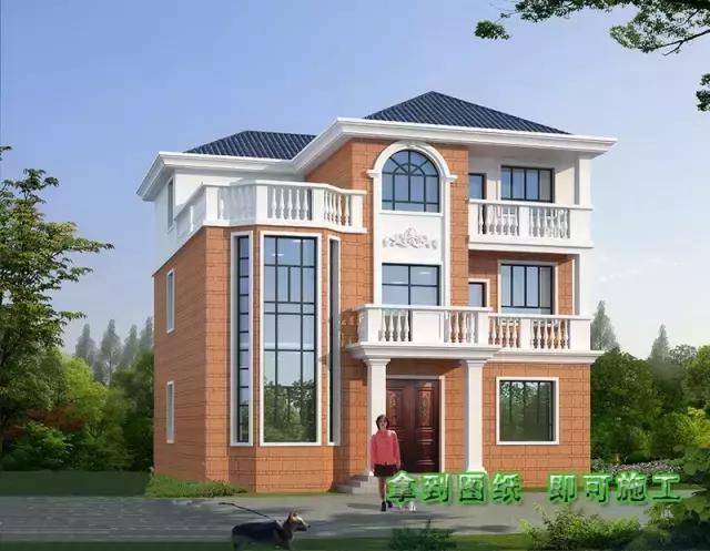 開間12米的自建房別墅設計圖，二套附平面圖隨你選