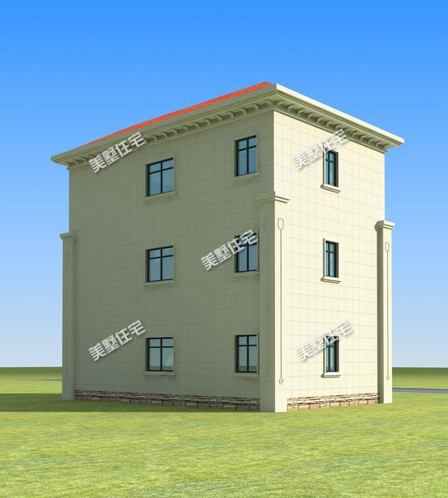 12x7.3米三層農(nóng)村別墅圖，布局實(shí)用造價(jià)低，溫暖卻不張揚(yáng)，想給它99個(gè)贊