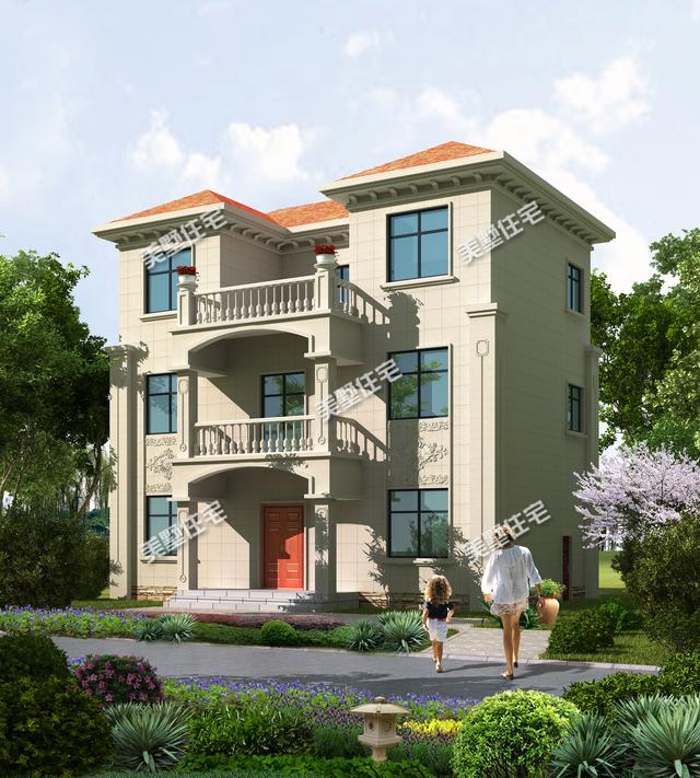 12x7.3米三層農(nóng)村別墅圖，布局實(shí)用造價(jià)低，溫暖卻不張揚(yáng)，想給它99個(gè)贊