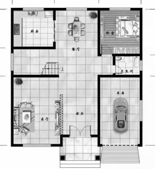 11×12米35萬2廳7臥磚混結(jié)構(gòu)農(nóng)村三層別墅設(shè)計圖