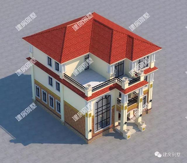 兩棟外觀靚布局好的三層別墅圖，這樣精美的戶型施工隊(duì)建起來都充滿動(dòng)力