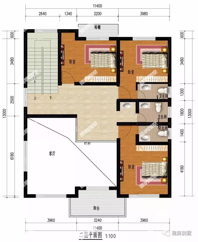 兩棟外觀靚布局好的三層別墅圖，這樣精美的戶型施工隊(duì)建起來都充滿動(dòng)力