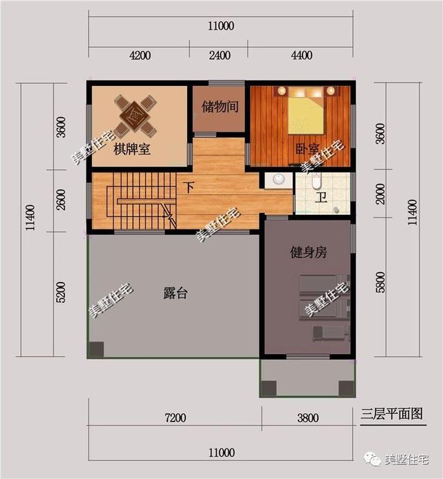 適合農(nóng)村宅基地大小5款別墅戶型圖，每款都不超過120平，外觀大方造價還便宜
