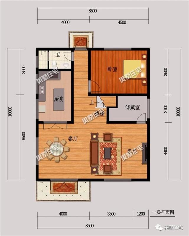 適合農(nóng)村宅基地大小5款別墅戶型圖，每款都不超過120平，外觀大方造價還便宜