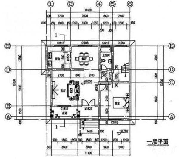 二層農(nóng)村別墅設計圖10*11米1廳5臥，主體造價25萬左右。