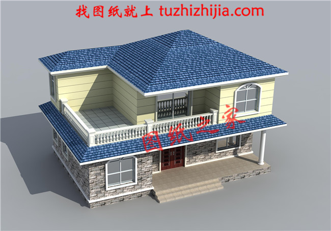 農(nóng)村15萬元二層小樓圖，占地100平米左右，簡單實用，戶型合理