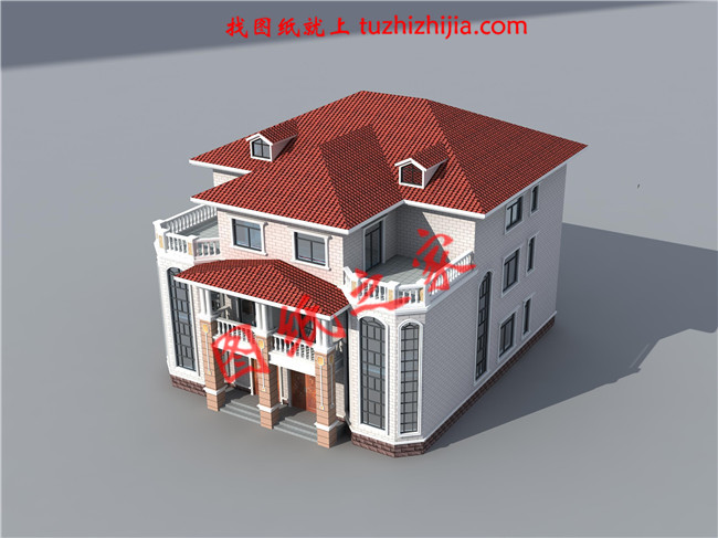 農(nóng)村兄弟雙拼別墅三層，美觀氣派，室內(nèi)布局合理實(shí)用