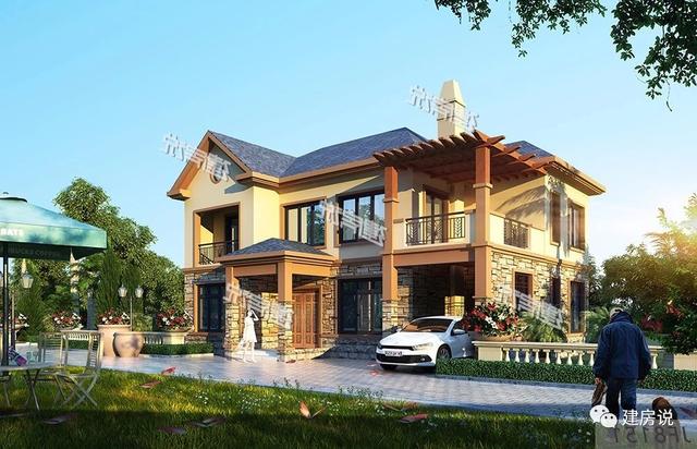 5款二層別墅圖很美很實(shí)惠，看起來(lái)夠洋氣，造價(jià)也不高，建到就是賺到