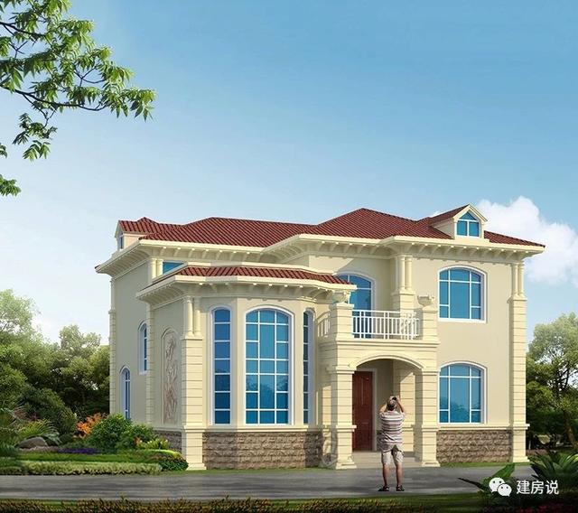 5款二層別墅圖很美很實(shí)惠，看起來(lái)夠洋氣，造價(jià)也不高，建到就是賺到