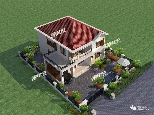 5款二層別墅圖很美很實(shí)惠，看起來(lái)夠洋氣，造價(jià)也不高，建到就是賺到