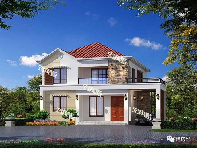 5款二層別墅圖很美很實(shí)惠，看起來(lái)夠洋氣，造價(jià)也不高，建到就是賺到