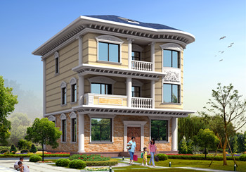 農(nóng)村30萬別墅款式三層戶型，占地面積100平米左右