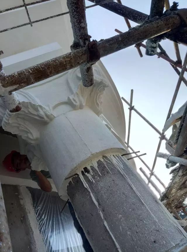 歐式建筑上的羅馬柱制作，詳細(xì)全過程（多圖）