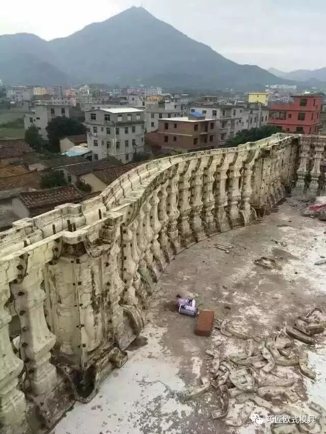 現(xiàn)澆水泥陽臺(tái)護(hù)欄/圍欄模具，ABS工程塑料，附施工案例