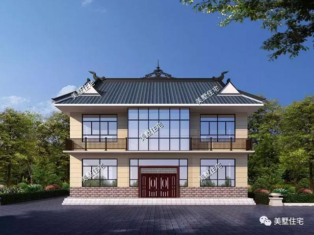 二層新中式別墅圖，中式與現(xiàn)代的完美結(jié)合，看過的都說好