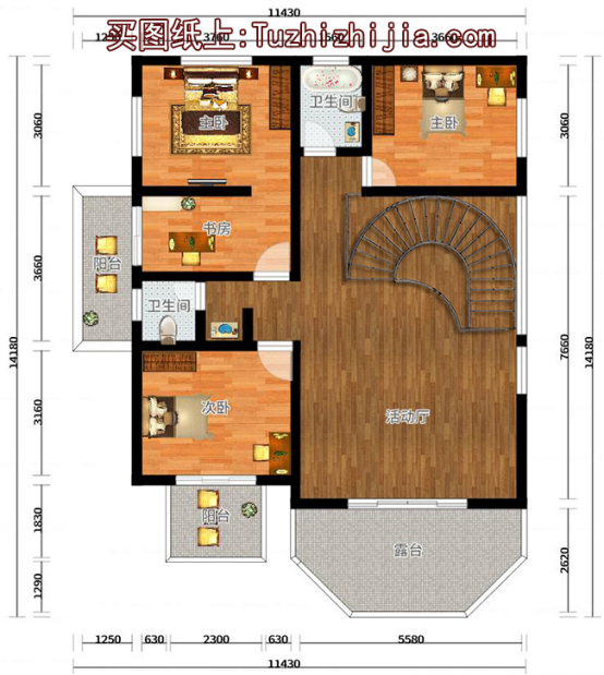 140平左右三層時(shí)尚經(jīng)典農(nóng)村自建房圖帶車庫，主體才25萬