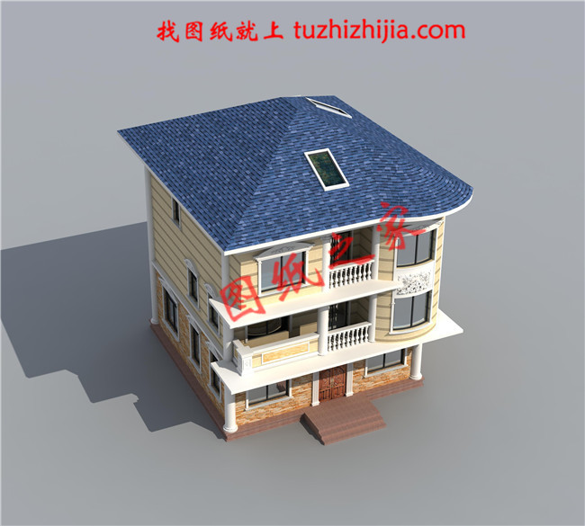 農(nóng)村30萬別墅款式三層，占地面積100平米左右