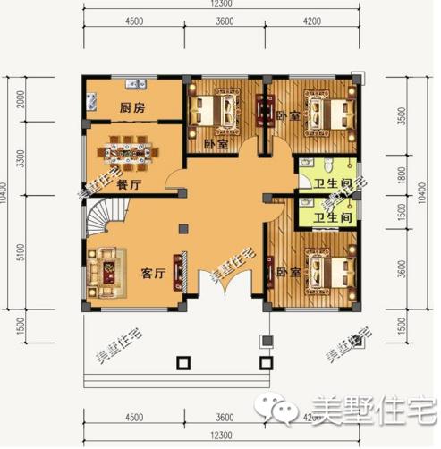 3套三層的小洋別墅設(shè)計(jì)圖，外觀漂亮又大氣，給父母一個(gè)舒適的家