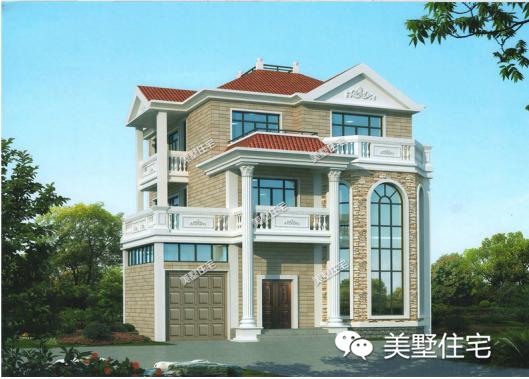 3套三層的小洋別墅設(shè)計(jì)圖，外觀漂亮又大氣，給父母一個(gè)舒適的家