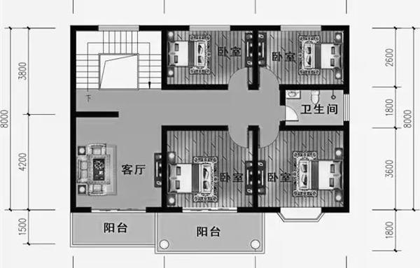 2款二層農(nóng)村別墅設(shè)計(jì)圖，造價(jià)都在20左右，外觀太吸引人了