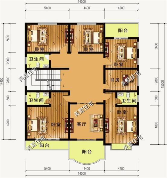 3款農(nóng)村2層小別墅圖，20萬就能建起來，讓你花少錢，建好的房子！