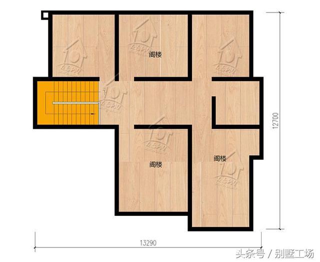 造價46萬農(nóng)村三層別墅圖，外觀立體有層次，帶地下室閣樓