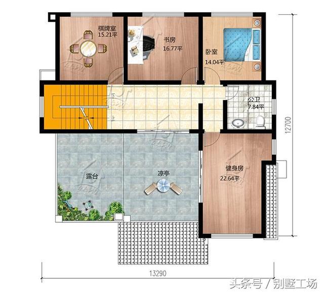 造價46萬農(nóng)村三層別墅圖，外觀立體有層次，帶地下室閣樓