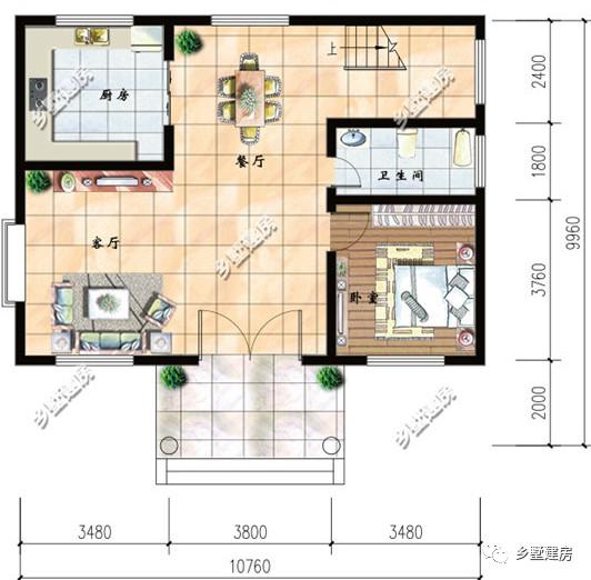 三款農(nóng)村二層別墅圖，不到100平的農(nóng)村小別墅，讓你知道小面積也有好布局