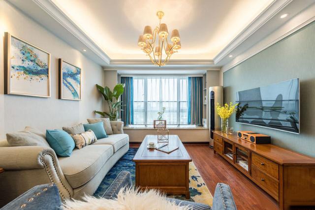 緊湊型美式裝修，套內(nèi)面積89平米，一樣的漂亮