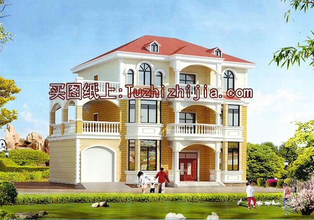 3款【漂亮三層別墅圖片大全】預(yù)算25萬起，第2款老少皆愛！