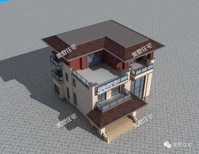 一款新中式三層美墅，比起傳統(tǒng)中式更時尚現(xiàn)代，比起西方歐式更簡約耐看