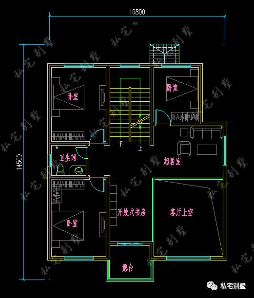 歐式框架大氣客廳通高三層農村自建房別墅圖，建了都說好